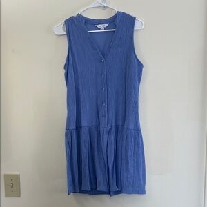Nine West Blue V-Neck Mini Dress